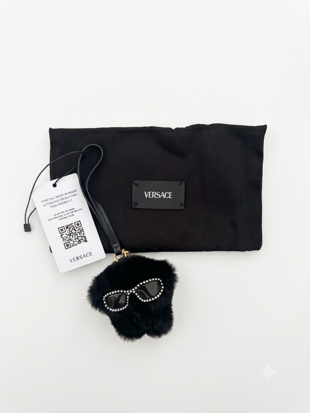 Versace Medusa Fluffy Shearling Charm - Picture 6 of 6